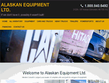 Tablet Screenshot of alaskanequipment.com